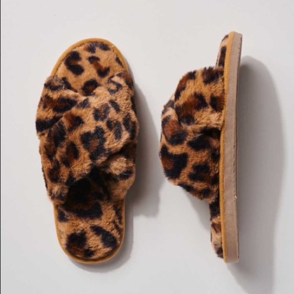 Leopard Print Slippers
